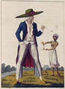 William Blake, A Surinam Planter in his Morning Dress, public domain on Wikimedia Commons